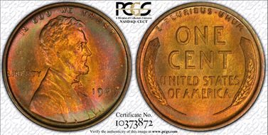 1909 1C Lincoln MS66RB