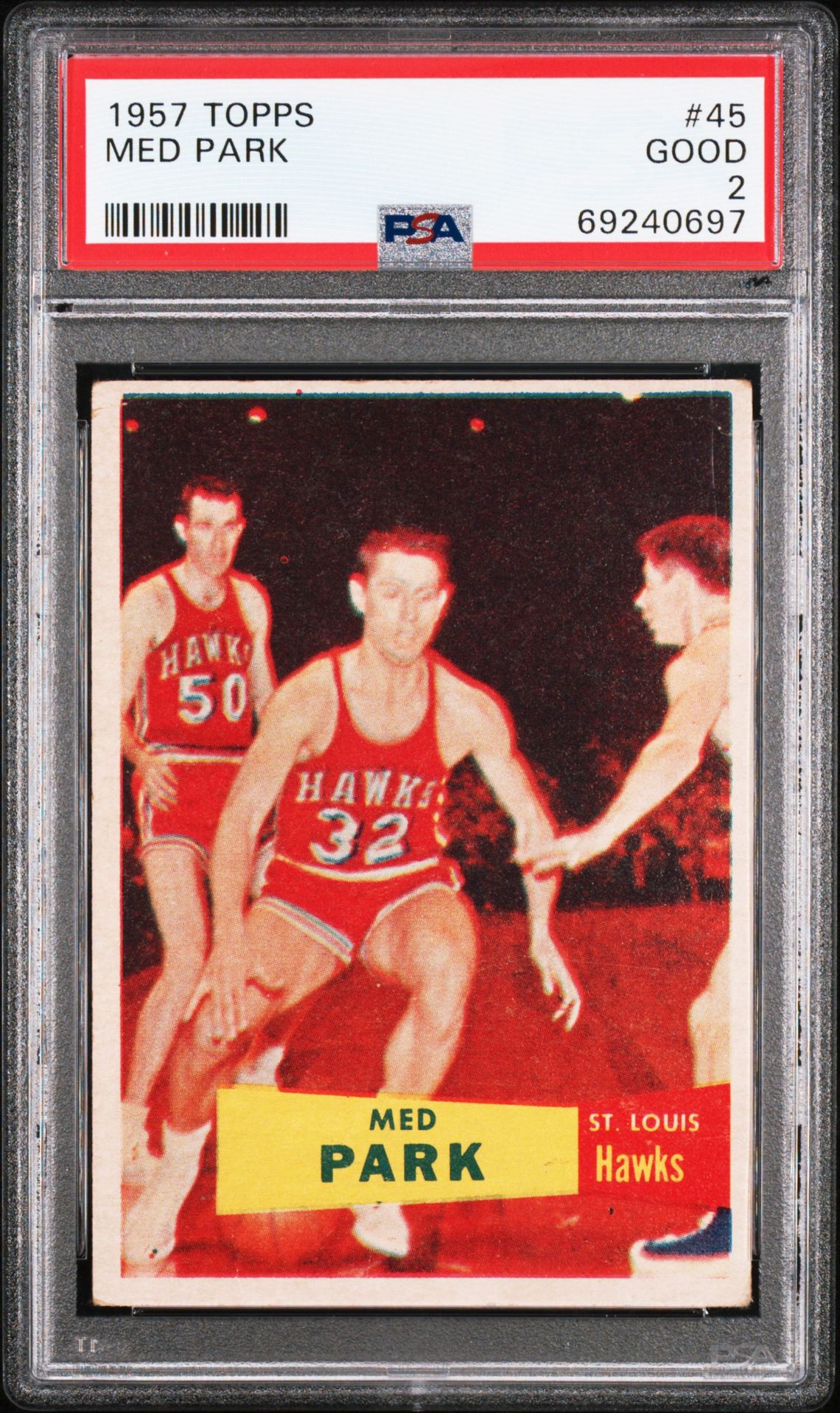 1957 Topps TOPPS #45 Med Park front