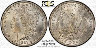 1887-O $1 MS66