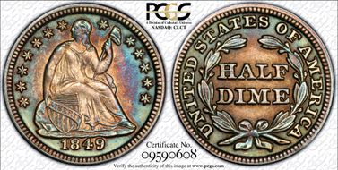 1849/6 H10C 9 Over Widely Placed 6 MS62