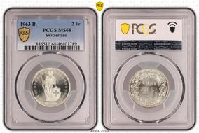 1963 B 2 Fr MS68