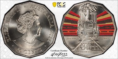 2022 50C Queensland Rail A10 No.6 Australian Rail Heritage MS69