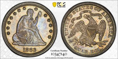 1883 25C MS62