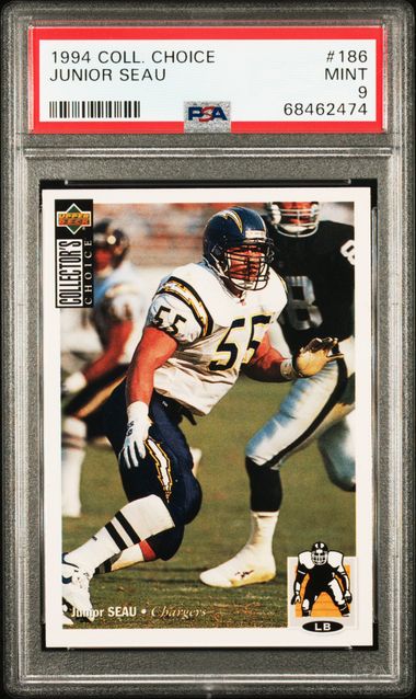 1994 Upper Deck Collector's Choice #186 Junior Seau – PSA MINT 9 on Goldin  Auctions