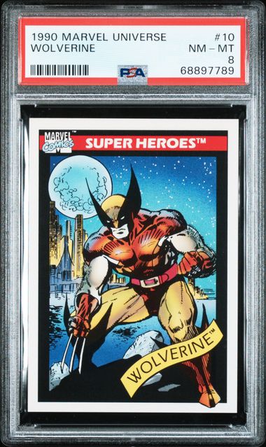 1990 Marvel Universe #10 Wolverine – PSA NM-MT 8 on Goldin Auctions