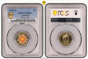 2022-C $2 Honey Bee Colorized MS68