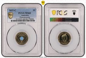 2022-C $2 Peacekeeping Colorized MS68