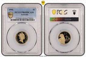 1991 $2 PR69DCAM