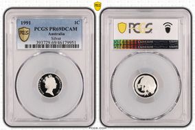 1991 1C Silver PR69DCAM