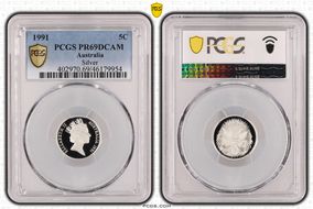 1991 5C Silver PR69DCAM