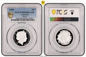 1998 20C Silver PR69DCAM