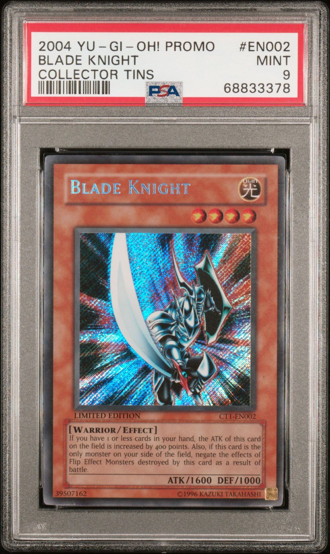 2004 Yu-Gi-Oh! YU-GI-OH! PROMO COLLECTOR TINS #EN002 Blade Knight front