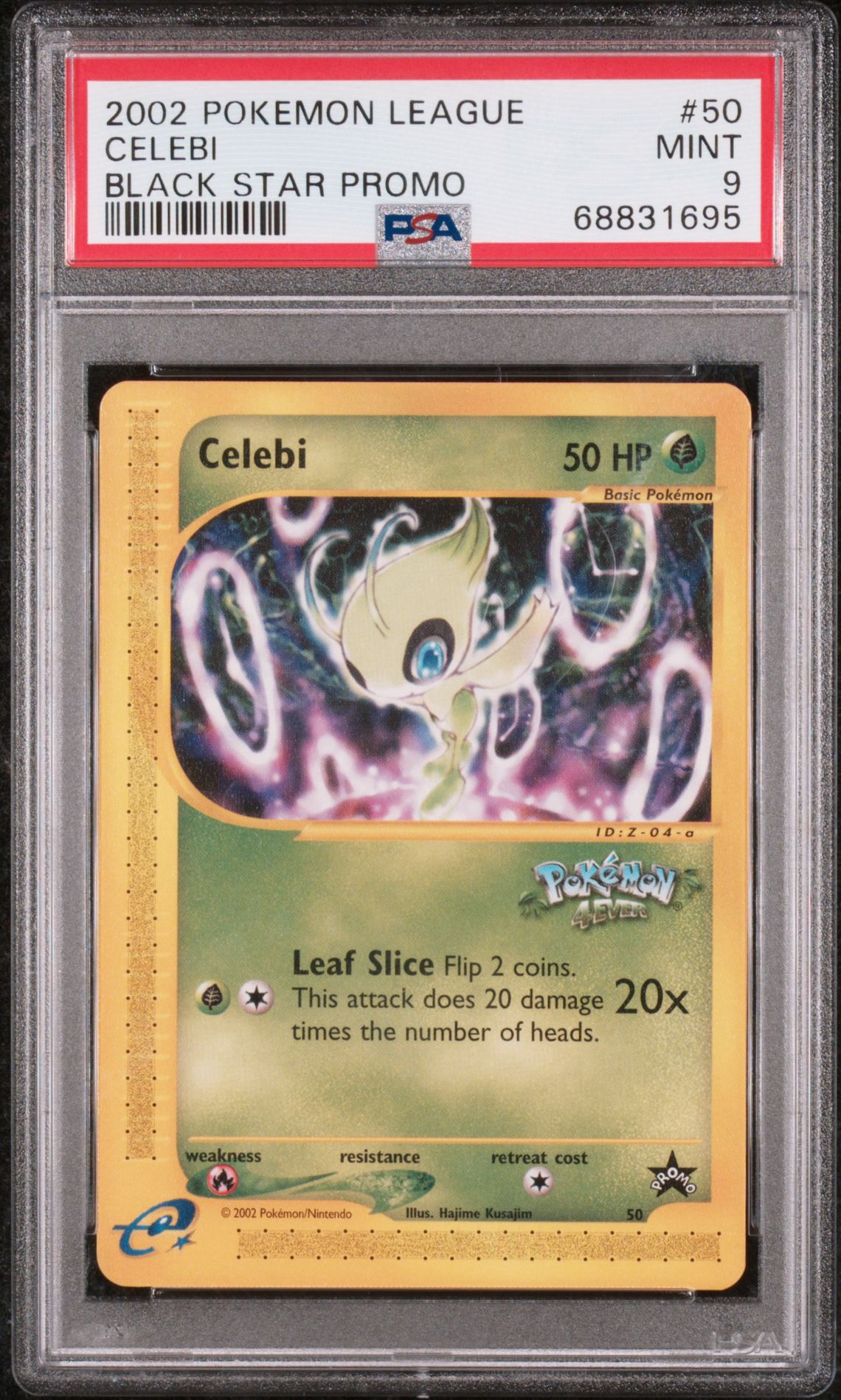 2002 Pokemon POKEMON LEAGUE PROMO BLACK STAR BLACK STAR PROMO #50 Celebi front