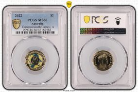 2022 $2 Commonwealth Games - A Colorized MS66