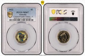 2022 $2 Commonwealth Games - A Colorized MS67