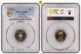 2022-C $2 Peacekeeping Colorized MS68