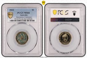 2022 $2 Socceroos Centenary MS66