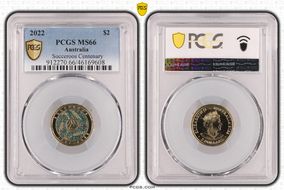 2022 $2 Socceroos Centenary MS66