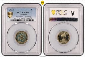 2022 $2 Socceroos Centenary MS66