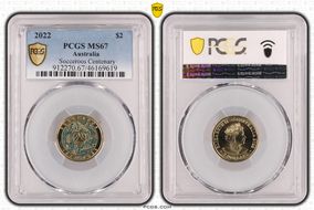 2022 $2 Socceroos Centenary MS67