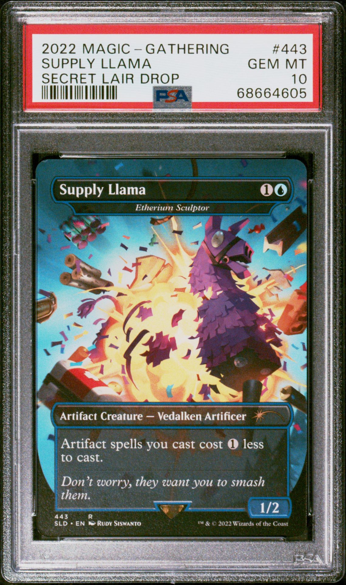 2022 MTG MAGIC THE GATHERING SECRET LAIR DROP FORTNITE #443 Supply Llama front