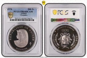 1970 500 Fr Cleopatra PR64DCAM