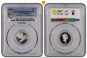 1990 5C Kotuku Ag PR69DCAM