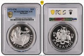 1973-FM $10 PR67DCAM