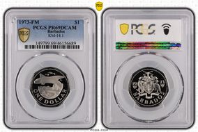 1973-FM $1 KM-14.1 PR69DCAM