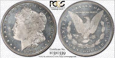 1878 7TF $1 Reverse of 1878 MS65PL