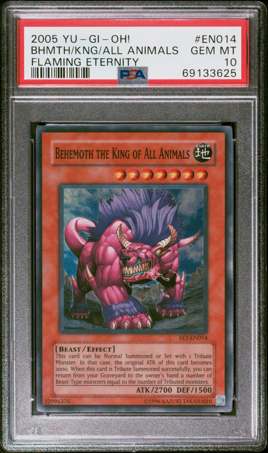 2005 Yu-Gi-Oh! YU-GI-OH! FET-FLAMING ETERNITY #EN014 Bhmth/Kng/All Animals front