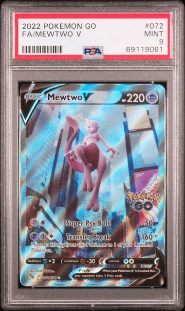 2022 Pokemon Go Japanese #073 Full Art/Mewtwo V PSA 9 on Goldin Marketplace