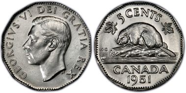 1951 5C Low Relief MS64