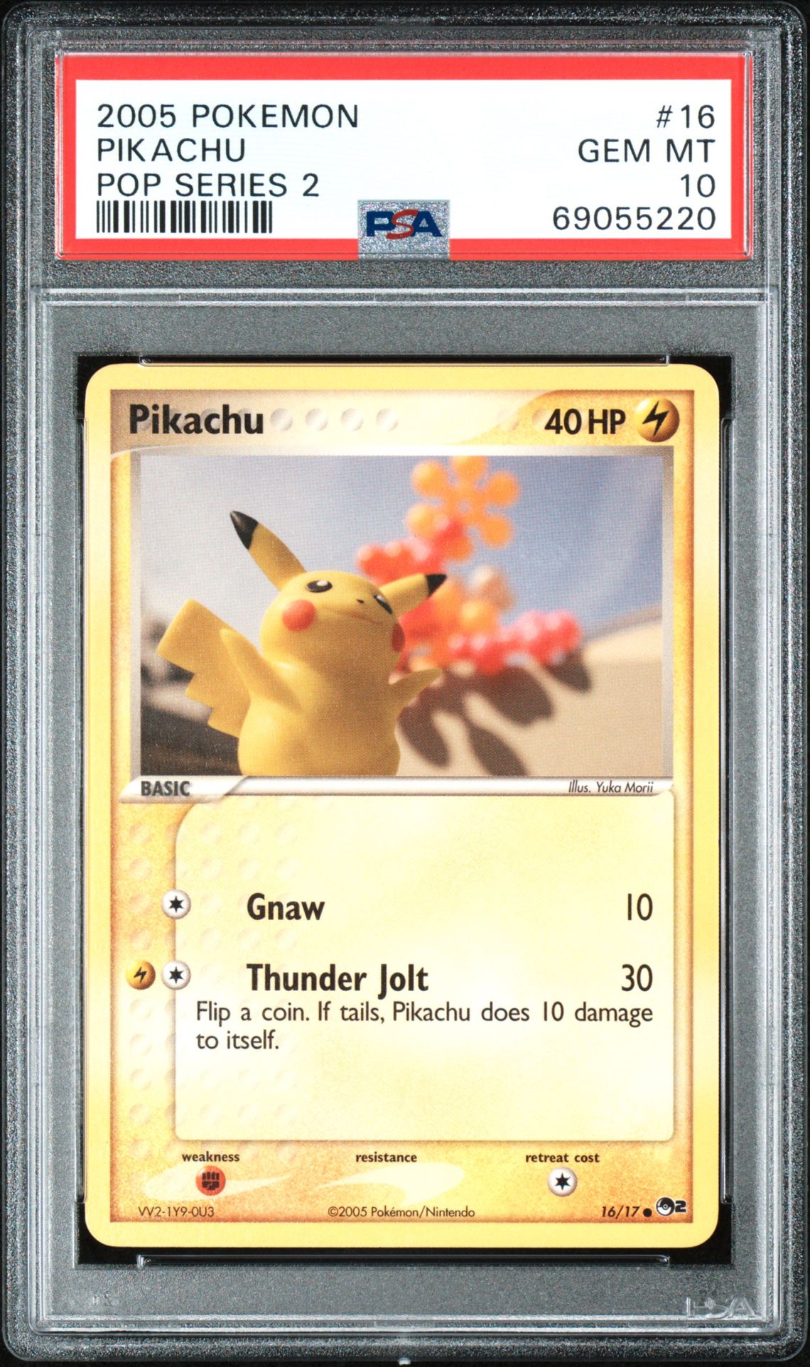 2005 Pokemon POKEMON POP SERIES 2 #16 Pikachu front