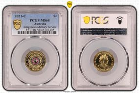 2021-C $2 Indigenous Military Service Colorized MS68