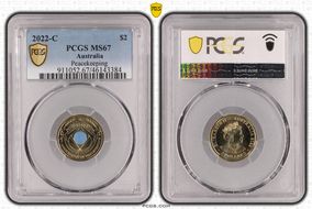 2022-C $2 Peacekeeping Colorized MS67