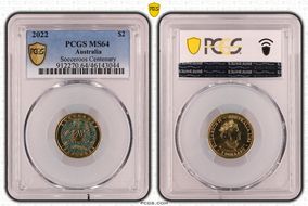 2022 $2 Socceroos Centenary MS64