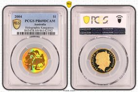 2004 $1 Holographic Kangaroos PR69DCAM