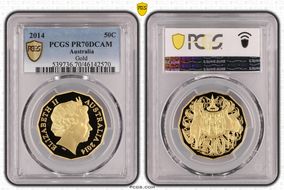 2014 50C Gold PR70DCAM