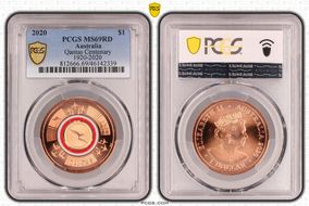 2020 $1 Qantas Centenary 1920-2020 MS69RD