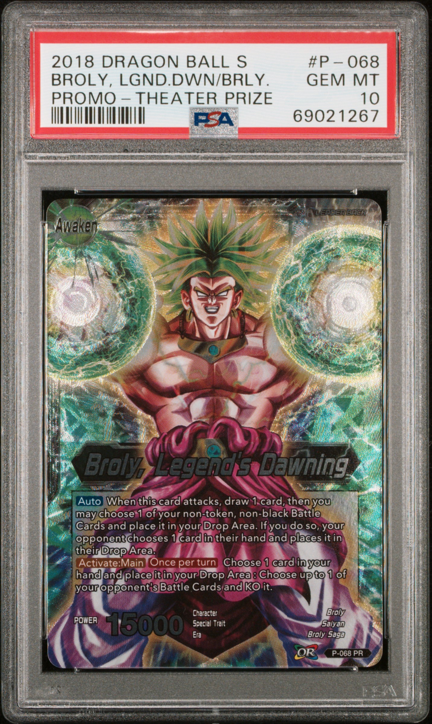 Dragonball Super Card Game DBS - Shenron, the Eternal Dragon