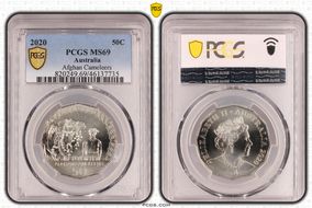 2020 50C Afghan Cameleers MS69