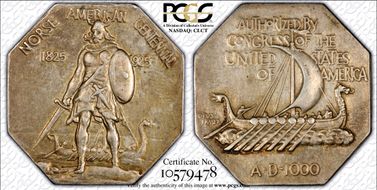 1925 AR Medal Norse American, Thin AU50
