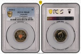 2020-C $2 Firefighters Colorized MS68