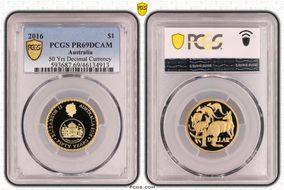 2016 $1 50 Yrs Decimal Currency PR69DCAM