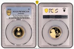 2016 $2 50 Yrs Decimal Currency PR70DCAM