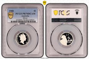 1988 $2 Silver PR70DCAM