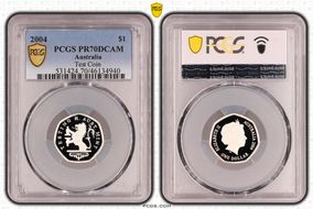 2004 $1 Test Coin PR70DCAM