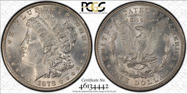 1878 7TF $1 R79 VAM 228B, Slashed O MS61