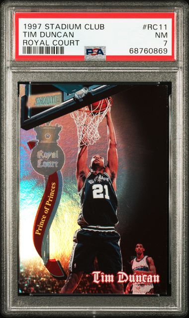 Tim Duncan - San Antonio Spurs 1997-98 Topps Stadium Club NBA